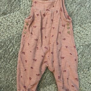Zara Pink Floral Kids Overalls